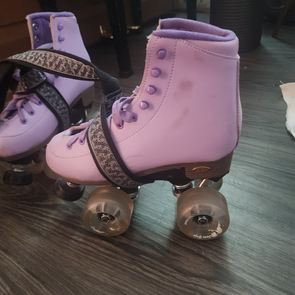 Purple Roller Skates with Black Strap